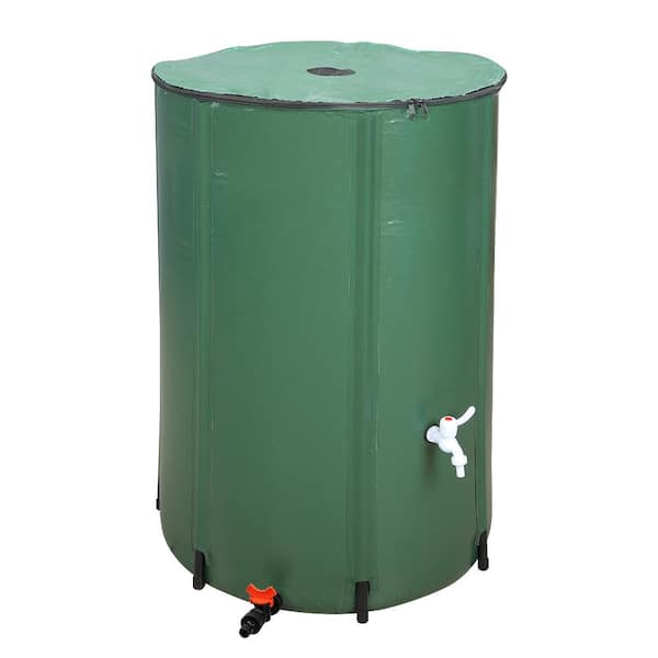 132 Gal. Green Collapsible Rain Barrel