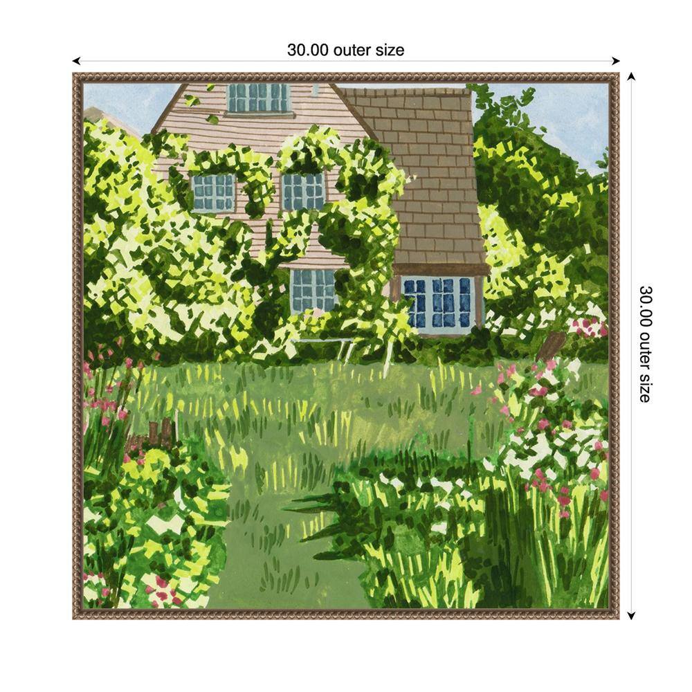 Amanti Art 30"x30" They Find A Way II by Melissa Wang Framed Canvas Wall Art Print