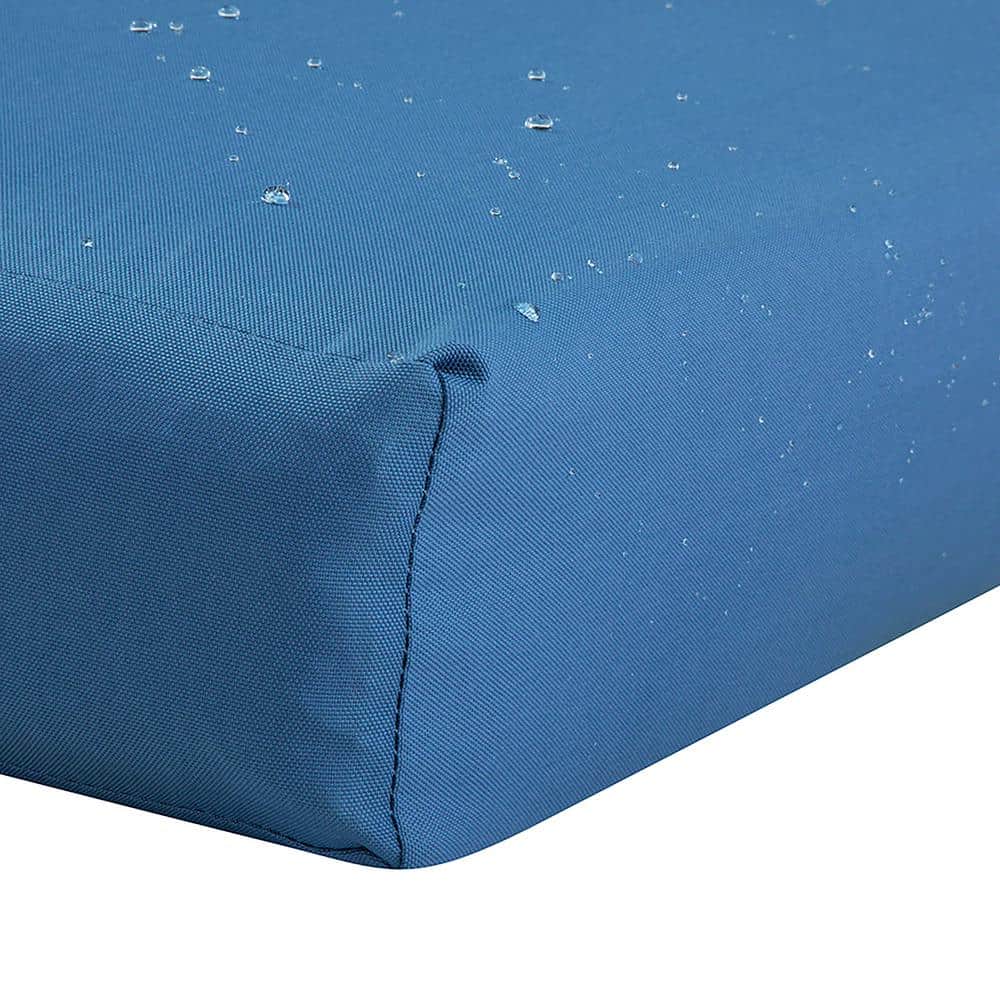 Empire Blue Water-Resistant Outdoor Patio Cushion Cover, 21" x 21"