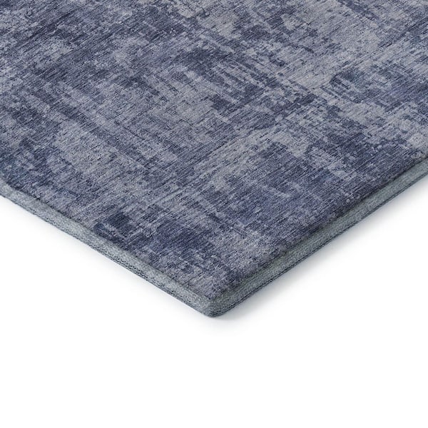 Mayfield Premium Machine Washable Abstract AMF1627 Blue 5 ft. x 7 ft. 6 in. Area Rug