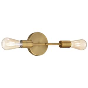 Iconic 5 in. Antique Brushed Brass Sconce