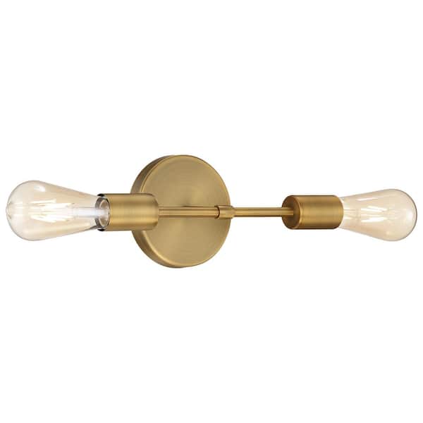 Access Lighting Iconic 5 in. Antique Brushed Brass Sconce