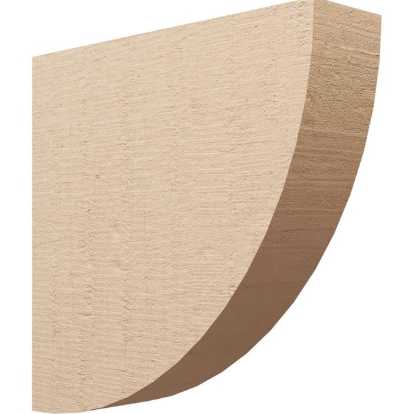 Ekena Millwork 8 in. x 32 in. x 32 in. Thin Durham Rough Cedar Woodgrain TimberThane Corbel, Primed Tan