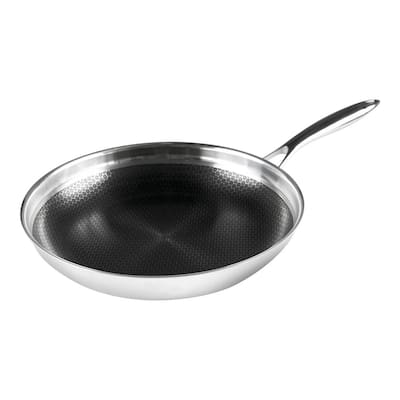 12.5 in. Stainless Steel Nonstick Frying Pan