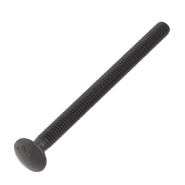 1/4 in.-20 x 3-1/2 in. Black Deck Exterior Carriage Bolt (25-Pack)
