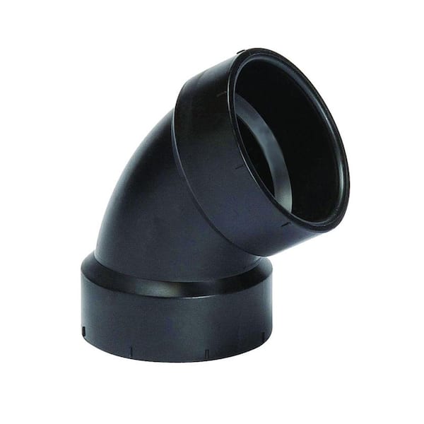 VPC 1-1/2 in. ABS Plastic DWV 60-Degree Hub x Hub Elbow Fitting