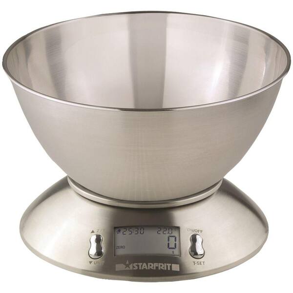 Starfrit Digital Food and Kitchen Scale with Bowl in Silver