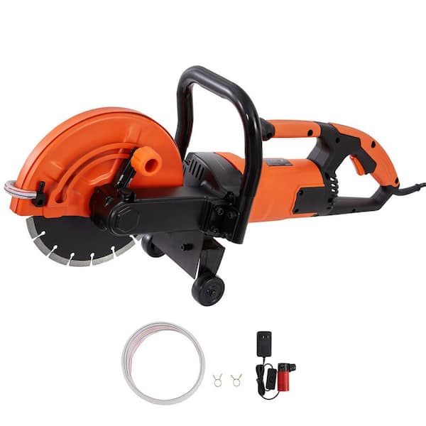 Electric Concrete Saw, 28 in, x 21 in. Motor Circular Saw Cutter with 3.5 in. Cutting Depth for Stone, Brick