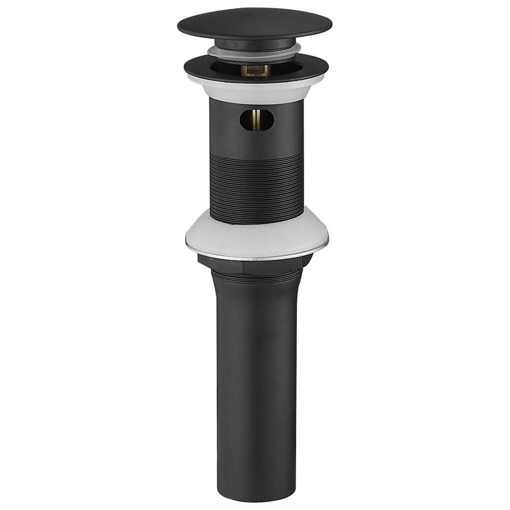 Bathroom Sink Pop-Up Drain with Overflow in Matte Black price history on PriceWatchPro