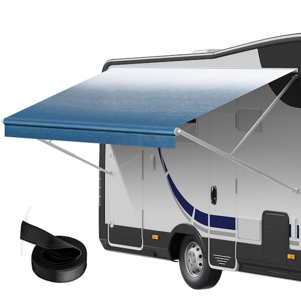 SKYSHALO RV Awning Fabric Replacement, 20 ft. 2 in. Fabric Length for 21 ft. Awning, Heavy Duty 3-Ply 16 oz. PVC Camper Awning