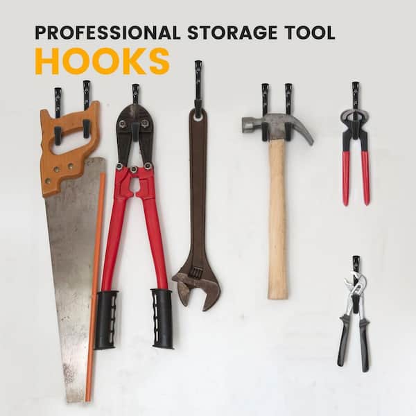 Vrbgify 8-Pack Heavy Duty 4.7 in. Garage Hook 50 lbs. Capacity