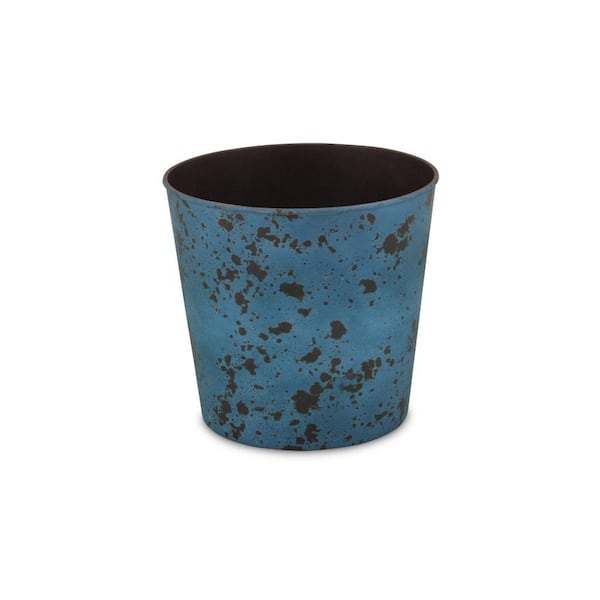 10.5 in. x 10 in. BlueIndoor/Outdoor Plastic Decorative Pots
