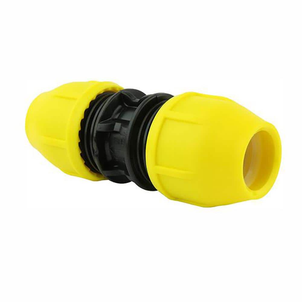 HOMEFLEX 1/2 in. IPS DR 9.3 Underground Yellow Poly Gas Pipe Coupler