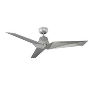 Vortex 60 in. Indoor/Outdoor Automotive Silver 3-Blade Smart Ceiling Fan with Wall Control
