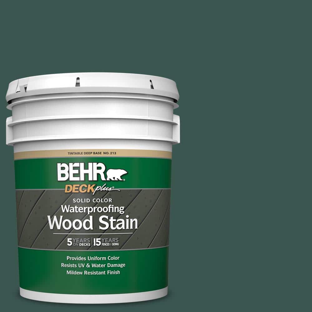 5 gal. #PPF-02 Patio Green Solid Color Waterproofing Exterior Wood Stain