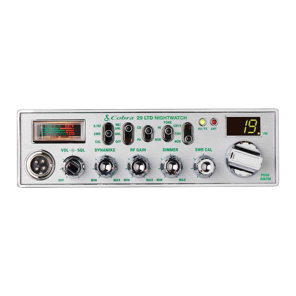 Cobra 29 LTD Classic Chrome AM/FM CB Radio with NightWatch