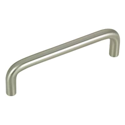 Livingston Collection 3-1/2 in. (89 mm) Center-to-Center Brushed Nickel Functional Drawer Pull