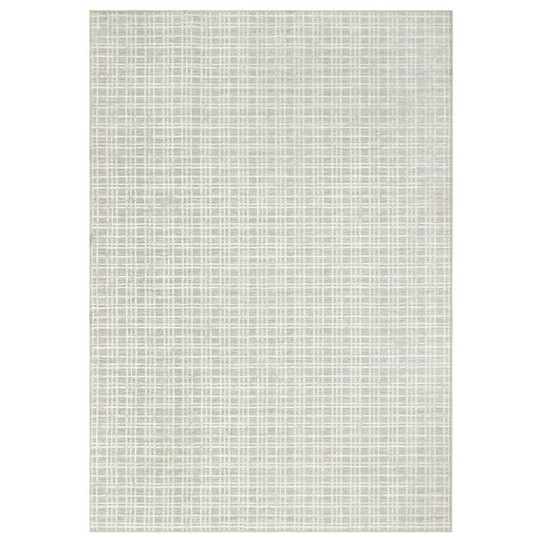 Modern Green, 10 ft. x 13 ft. Geometric Indoor Non-Slip Carpet Machine Washable Carpet Low Pile Foldable Carpet Area Rug
