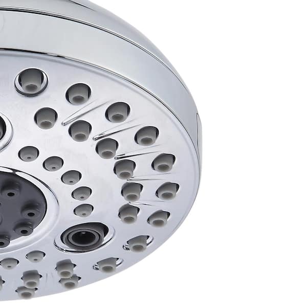 Glacier Bay 3-Spray Patterns with 1.8 GPM 5.4 in Wall Mount Fixed Shower  Head with Adjustable Shower Arm in Chrome 3075-512-WS1 - The Home Depot