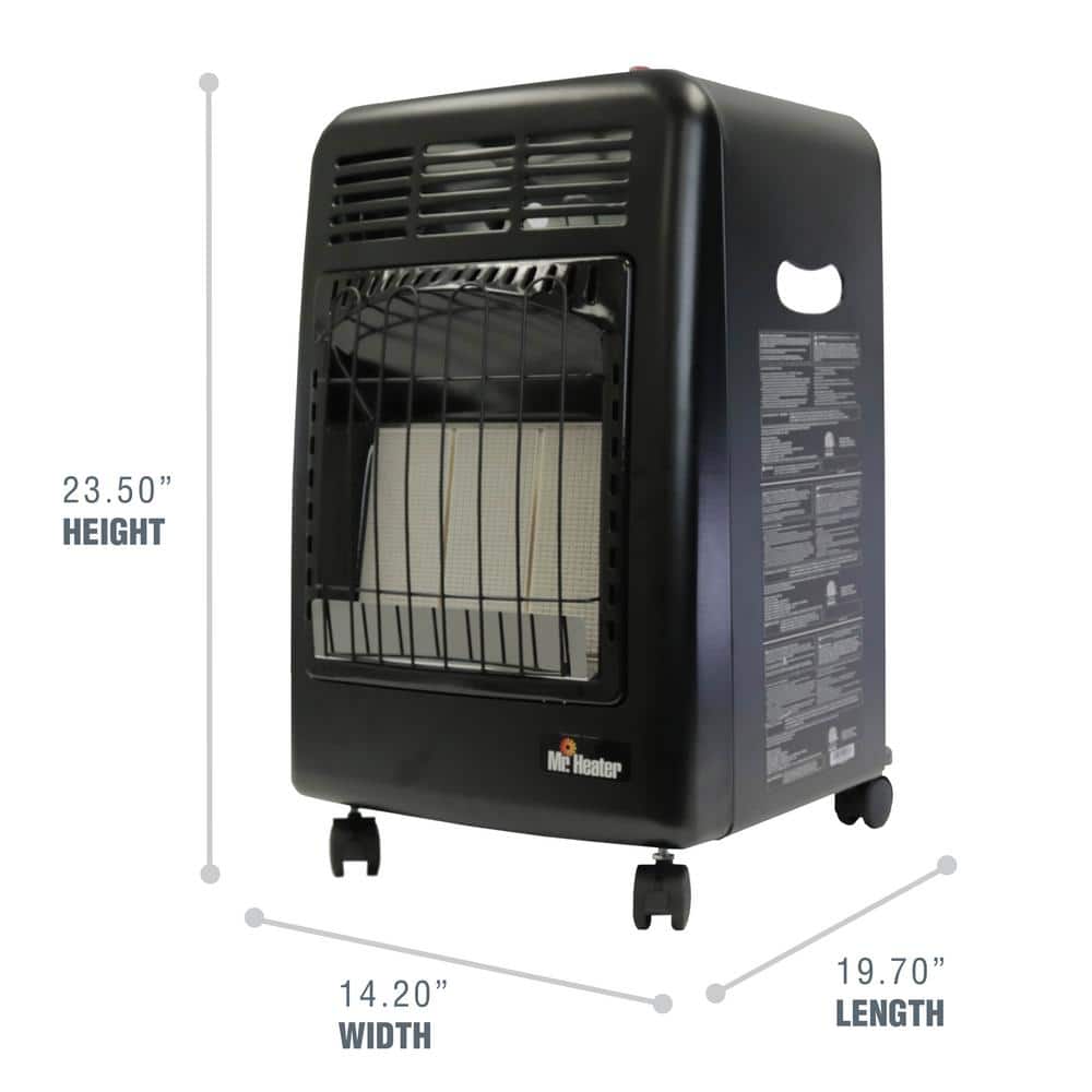 Mr. Heater Black Steel Portable Propane Radiant Heater