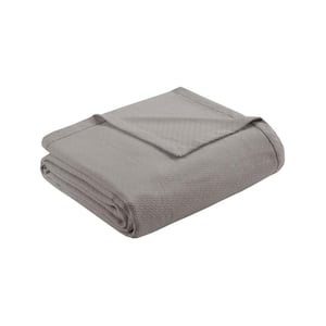 Grey Liquid Cotton Twin Blanket