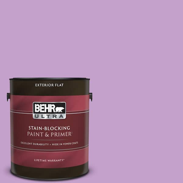 BEHR ULTRA 1 gal. #P100-4 Lovers Knot Flat Exterior Paint & Primer