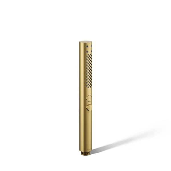 KOHLER Shift Plus 2-Spray Patterns 1.13 in. Wall Mount Handheld Shower Head 1.75 GPM in Vibrant Brushed Moderne Brass