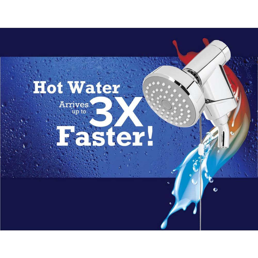 Chrome Wall Mounted Adjustable Spray Shower Head