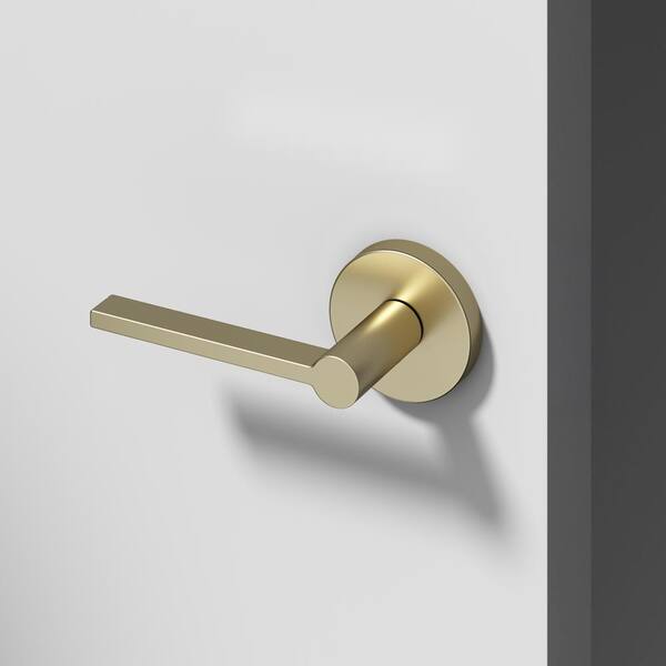 Okun Muse Metal Brushed Champagne Gold Dummy Door Handle with
