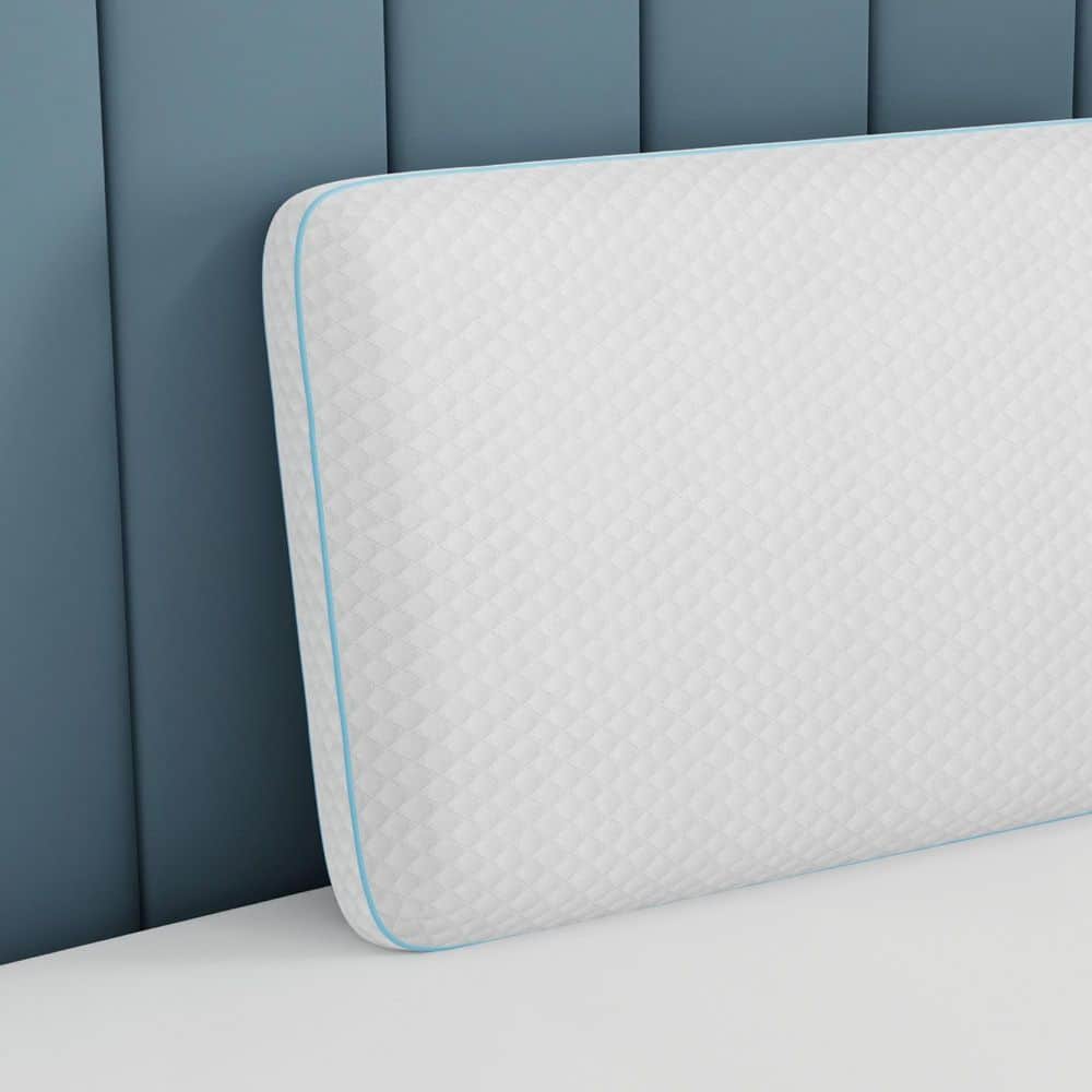 Medium Density Hypoallergenic Gel-Infused Memory Foam Bed Pillow