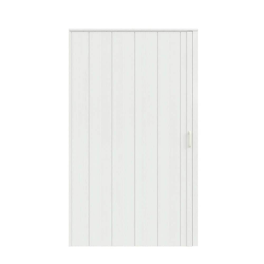SOCBAZZAR 42 in x 80 in. White Oak Finished Interior PVC Folding