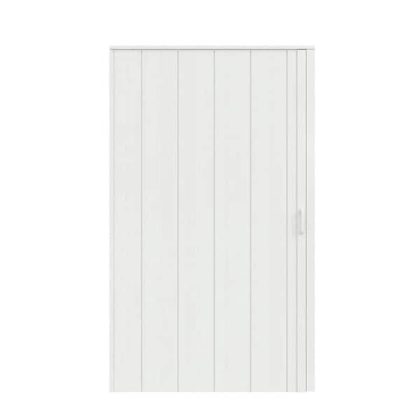 SOCBAZZAR 42 in x 80 in. White Oak Finished Interior PVC Folding SOCBAZZAR 42 in x 80 in. White Oak Finished Interior PVC Folding