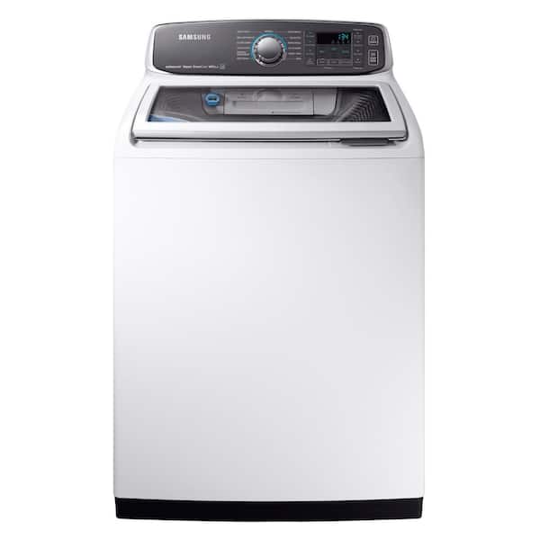 Samsung 5.2 cu. ft. High-Efficiency Top Load Washer with Steam and Activewash in White, ENERGY STAR