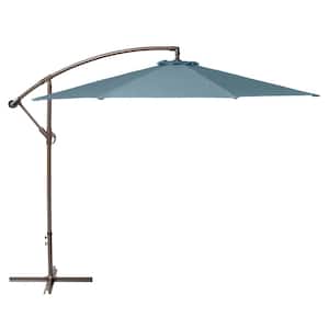 Duck Covers 10 ft. Cantilever Patio Umbrella in Blue Shadow