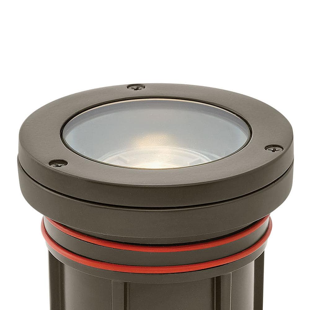 Bronze Low Voltage LED Well Light with Clear Lens