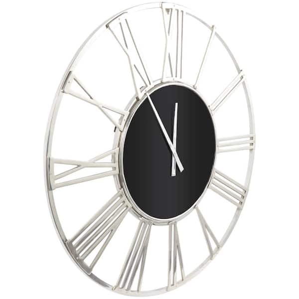 Grey Metal Silent Wall Clock – MAJUHOME eStore
