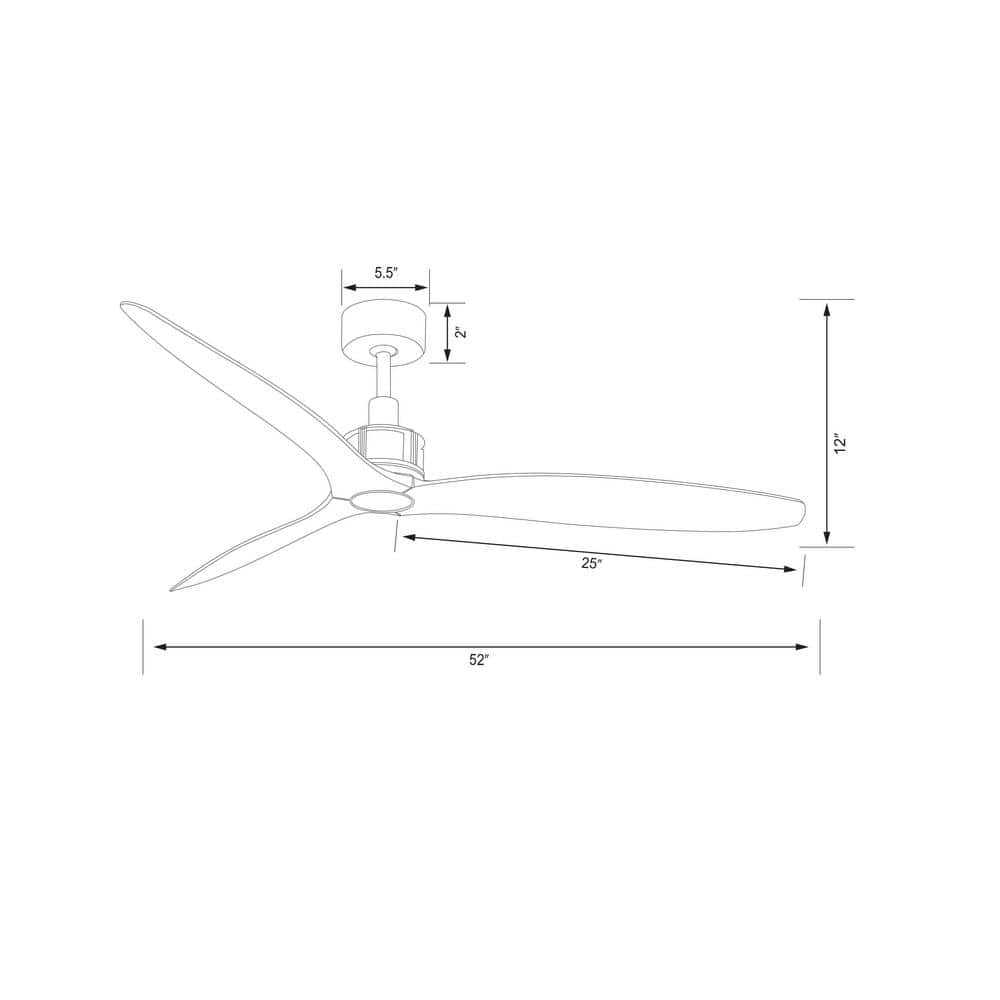 Viceroy Urban Edge 52'' Oil Rubbed Bronze and Dark Koa Ceiling Fan with Remote