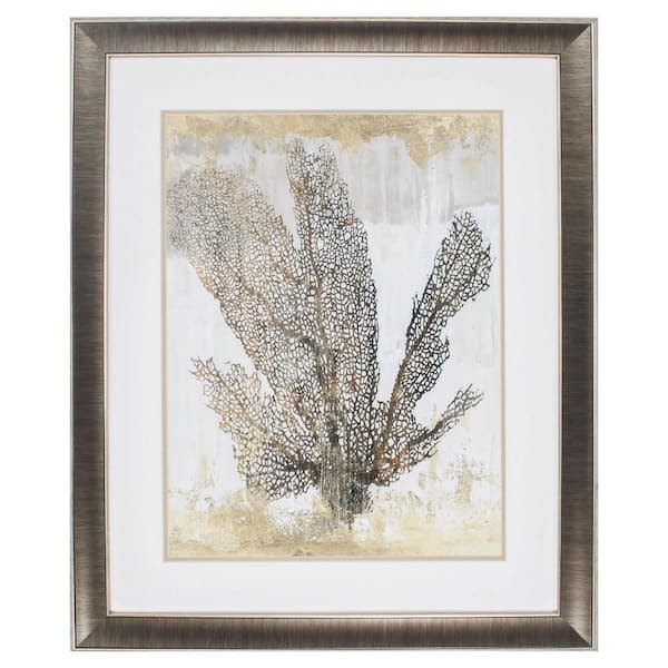 HomeRoots Victoria Glass Gunmetal Gray Wall Architectural Decor
