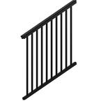 Contemporary 36 in. x 8 ft. White Textured Aluminum Rail Stair Kit