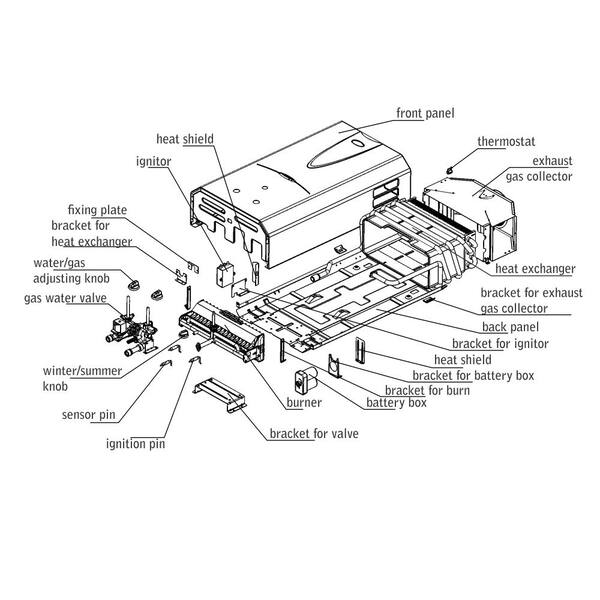 MAREY 4.2 GPM, 100,000 BTUs, Whole House solution, Digital Display, Outdoor  Propane Gas Tankless Water Heater GA16OLPDP - The Home Depot
