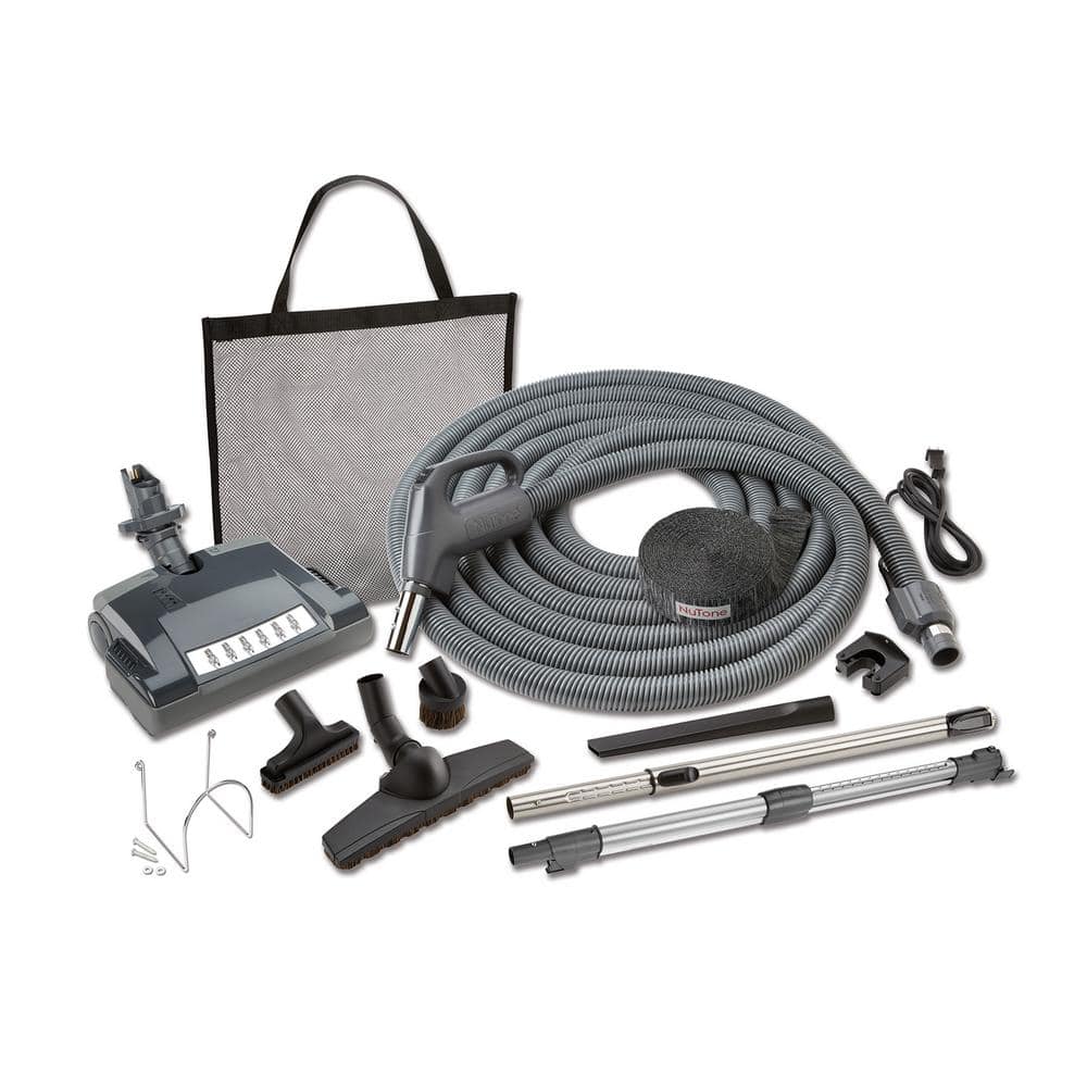 NuTone 30 ft. Carpet and Bare Floor Electric Pigtail Attachment Set for Cen
