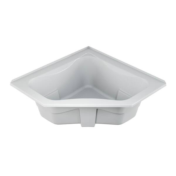 JACUZZI SIGNATURE 60 in. x 60 in. Neo Angle Soaking Bathtub with Center Drain in White