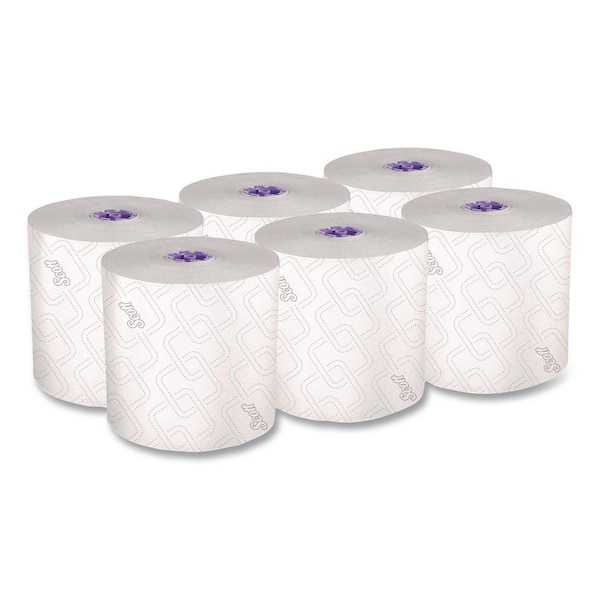 Kcc02001 Scott Essential High Capacity Hard Roll Towel White (6 Rolls per Carton ...