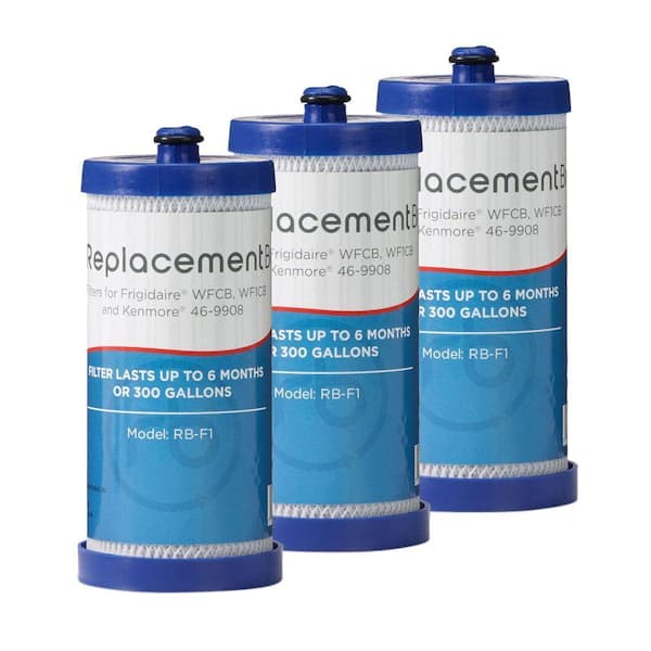 ReplacementBrand WFCB/WF1CB Comparable Refrigerator Water Filter (3-Pack)