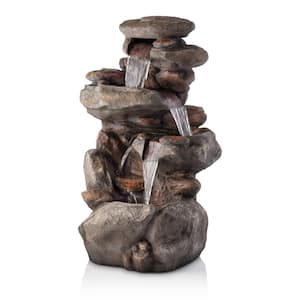 水連の庭 Watnature 40 in. Resin Rockery Outdoor Relaxing Water