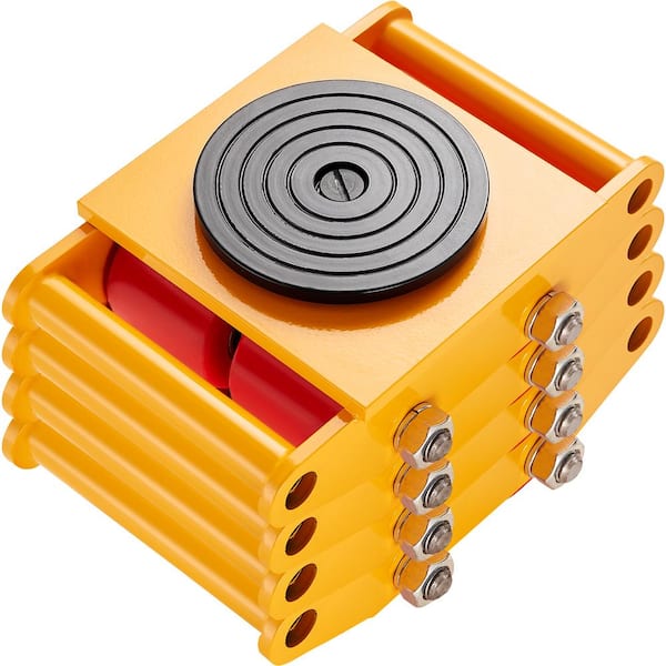 4-Pieces Machinery Skate Dolly 17637 lbs./8T Industrial Machinery Mover Heavy Duty Carbon Steel Moving Skate 2025 Update