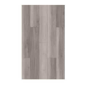 Grey Oak Linear 12 MIL 7 in. W x 48 in. L Waterproof, Click Lock Floating Floor, Wooden Look(23.64 Sq Ft./Carton)