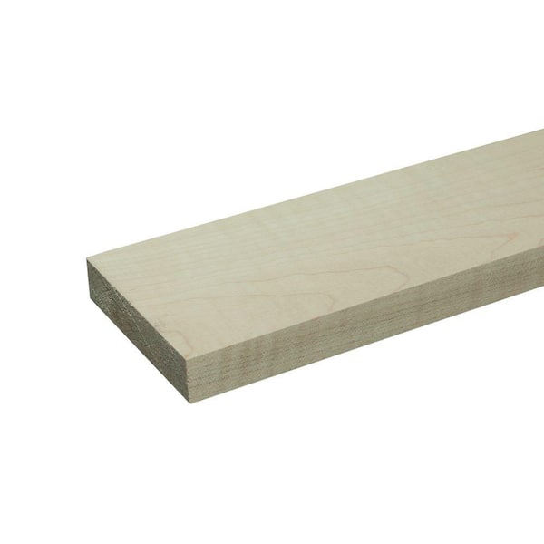 1 in. x 4 in. x 6 ft. S4S Maple Board (2-Piece/Bundle)