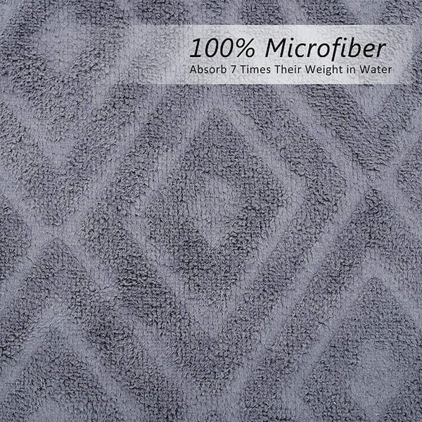 JML Diamond Embossed Microfiber Bath Towel (Set of 2) 8Y0033-15