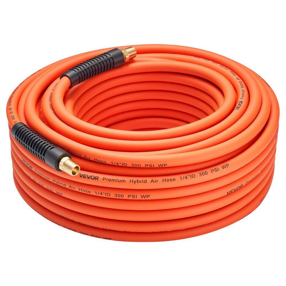 Air Hose, 1/4in. x 100ft. Hybrid Air Hose, Lightweight, Kink Resistant, Pneumatic Hoses 1/4 in. Solid Brass Male Fitting price history on PriceWatchPro